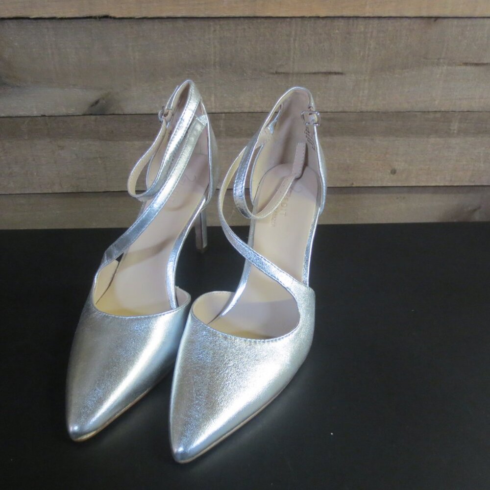 NATUALIZER Abilyn womens ankle strap high heels  - SILVER -  8.5